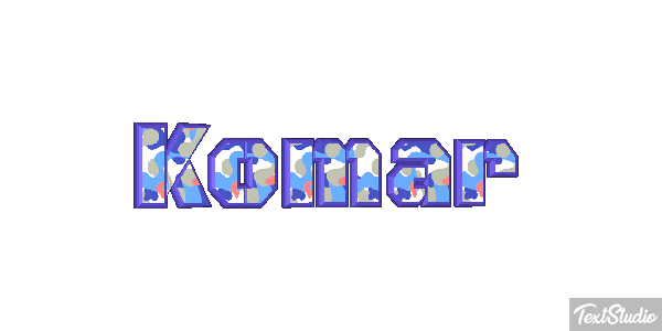Komar Tekst effect