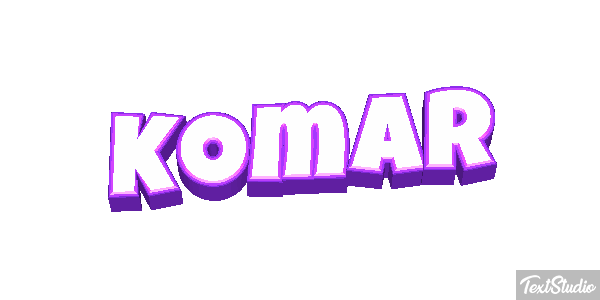 Komar Tekst effect