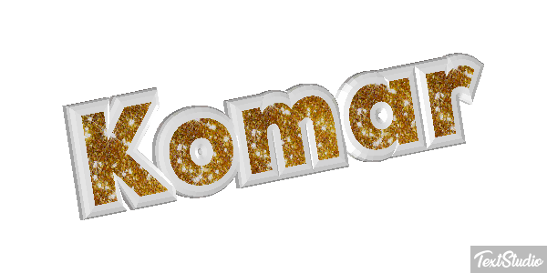 Komar Tekst effect