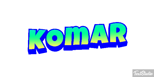 Komar Tekst effect