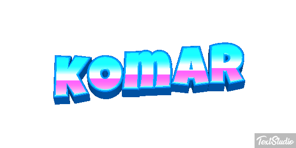 Komar Tekst effect