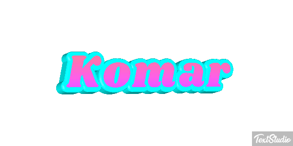 Komar Tekst effect