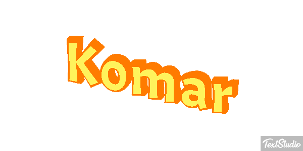 Komar Tekst effect