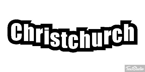 Christchurch Effetto testo