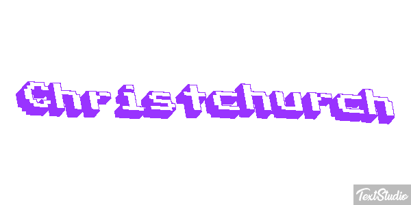 Christchurch Effetto testo