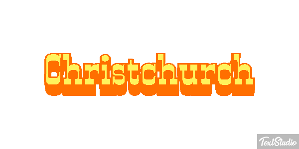Christchurch Effetto testo