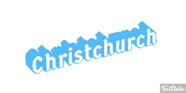 Christchurch Effetto testo