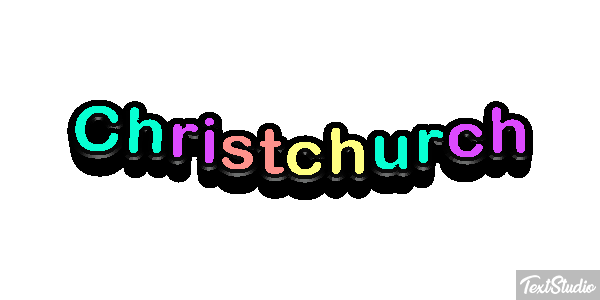 Christchurch Effetto testo