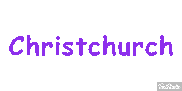 Christchurch Effetto testo