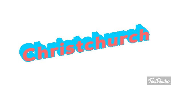 Christchurch Effetto testo