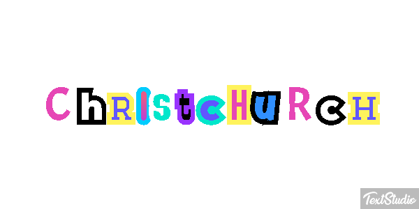 Christchurch Effetto testo