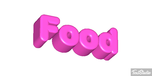 Food Tekst effect