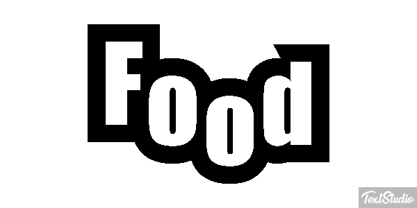 Food Tekst effect