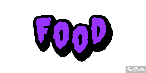 Food Tekst effect