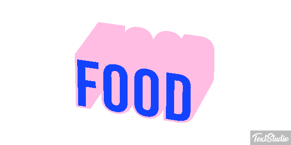 Food Tekst effect