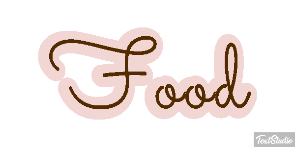 Food Tekst effect