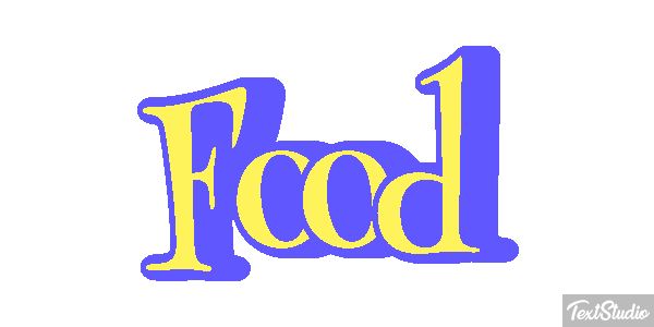 Food Tekst effect