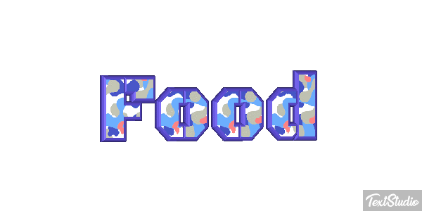 Food Tekst effect