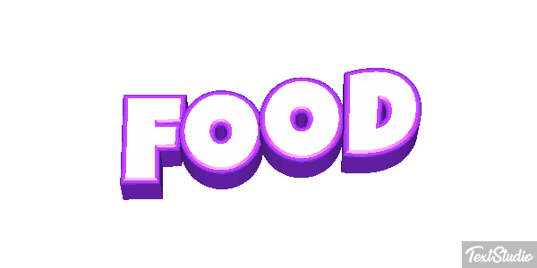 Food Tekst effect