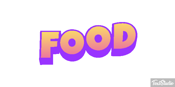 Food Tekst effect