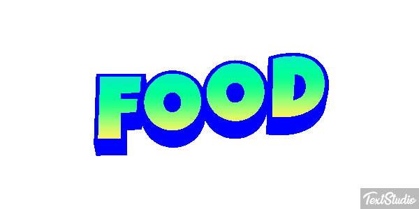Food Tekst effect