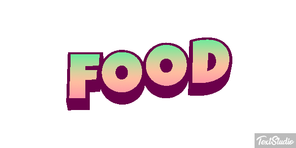 Food Tekst effect