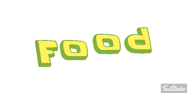 Food Tekst effect