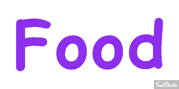 Food Tekst effect