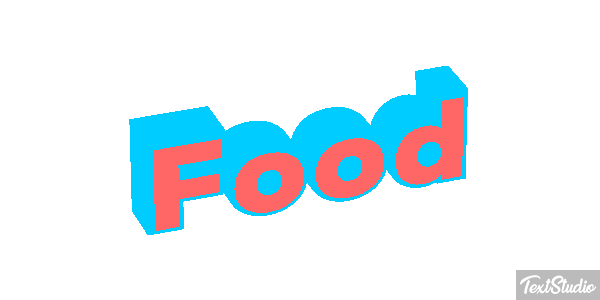 Food Tekst effect
