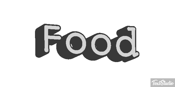 Food Tekst effect