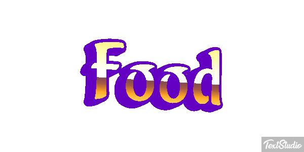Food Tekst effect