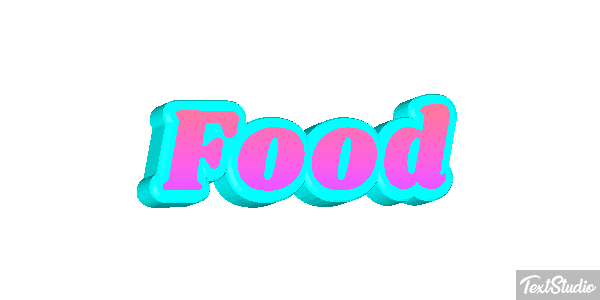 Food Tekst effect