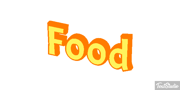 Food Tekst effect