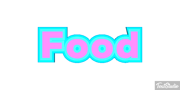 Food Tekst effect
