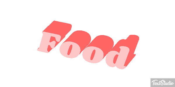 Food Tekst effect
