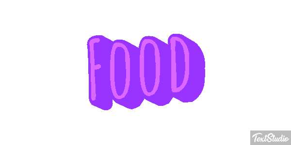 Food Tekst effect