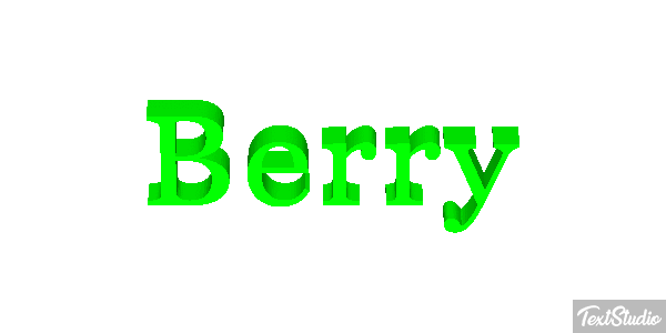Berry Efekt tekstowy