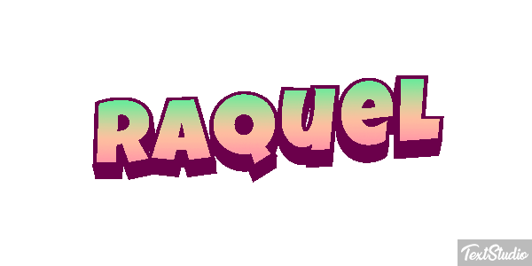 Raquel Efecto de texto