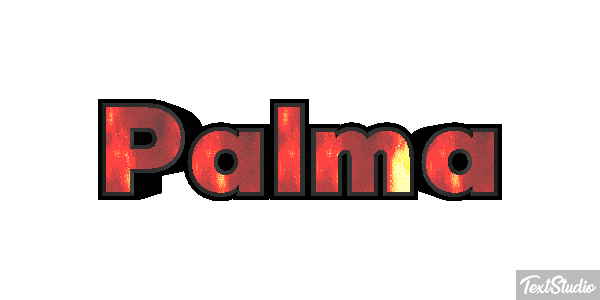 Palma Efecto de texto