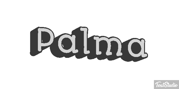 Palma Efecto de texto