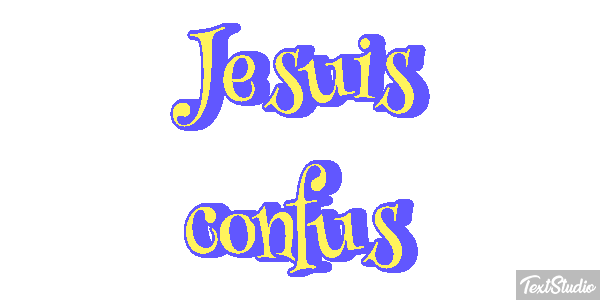 Je suis confus Effet de texte
