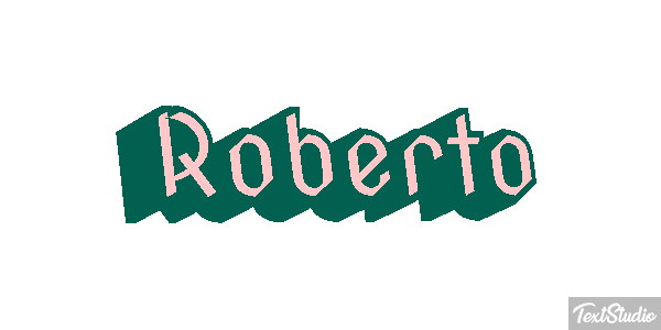 Roberto Efecto de texto