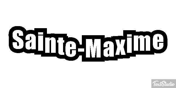 Sainte-Maxime Efekt tekstowy