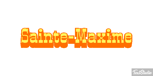 Sainte-Maxime Efekt tekstowy