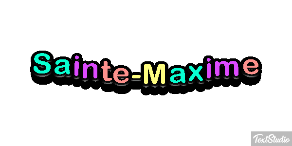 Sainte-Maxime Efekt tekstowy
