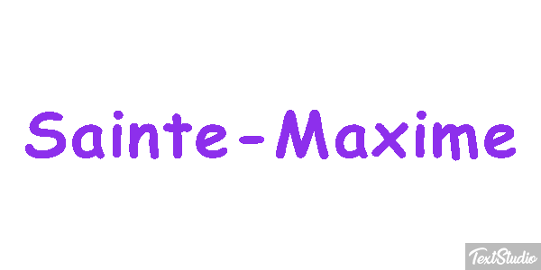 Sainte-Maxime Efekt tekstowy