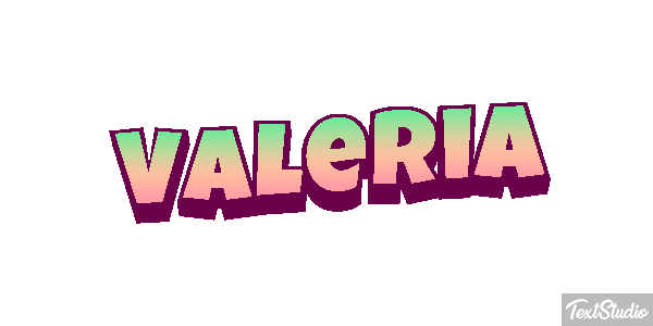 Valeria Text effect