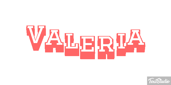 Valeria Text effect