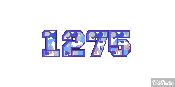 1275 Text effect