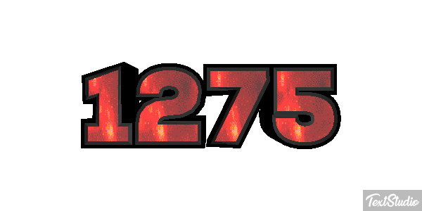 1275 Text effect